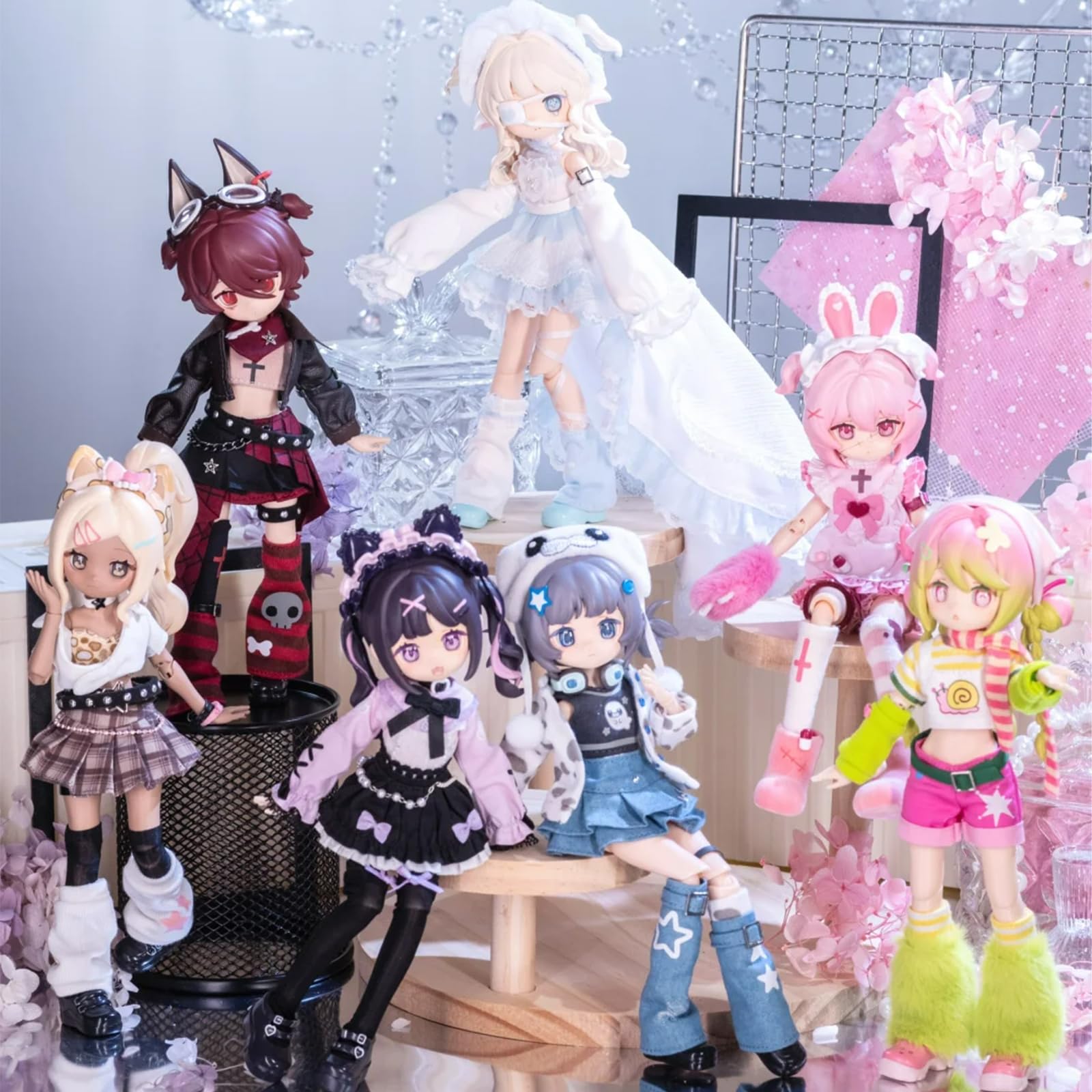 CALEMBOU BJD Blind Box, Electronic Cute Pet Series 20cm Ball Jointed Doll, Cute Dress Up Doll with Joints, Collection Action Figure Toys, Gift for Girls Boys (): Electronic Cute Pet-1pc