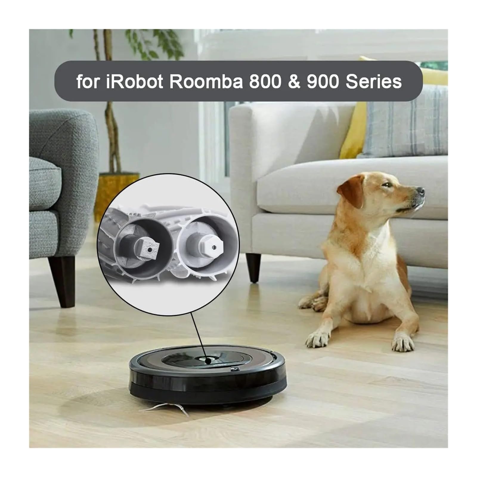 Kompatybilny z IRobot Kompatybilny z Roomba Seria 800 900 850 860 861 866 870 880 890 960 980 Robot odkurzający Szczotki gumowe Akcesoria(1)