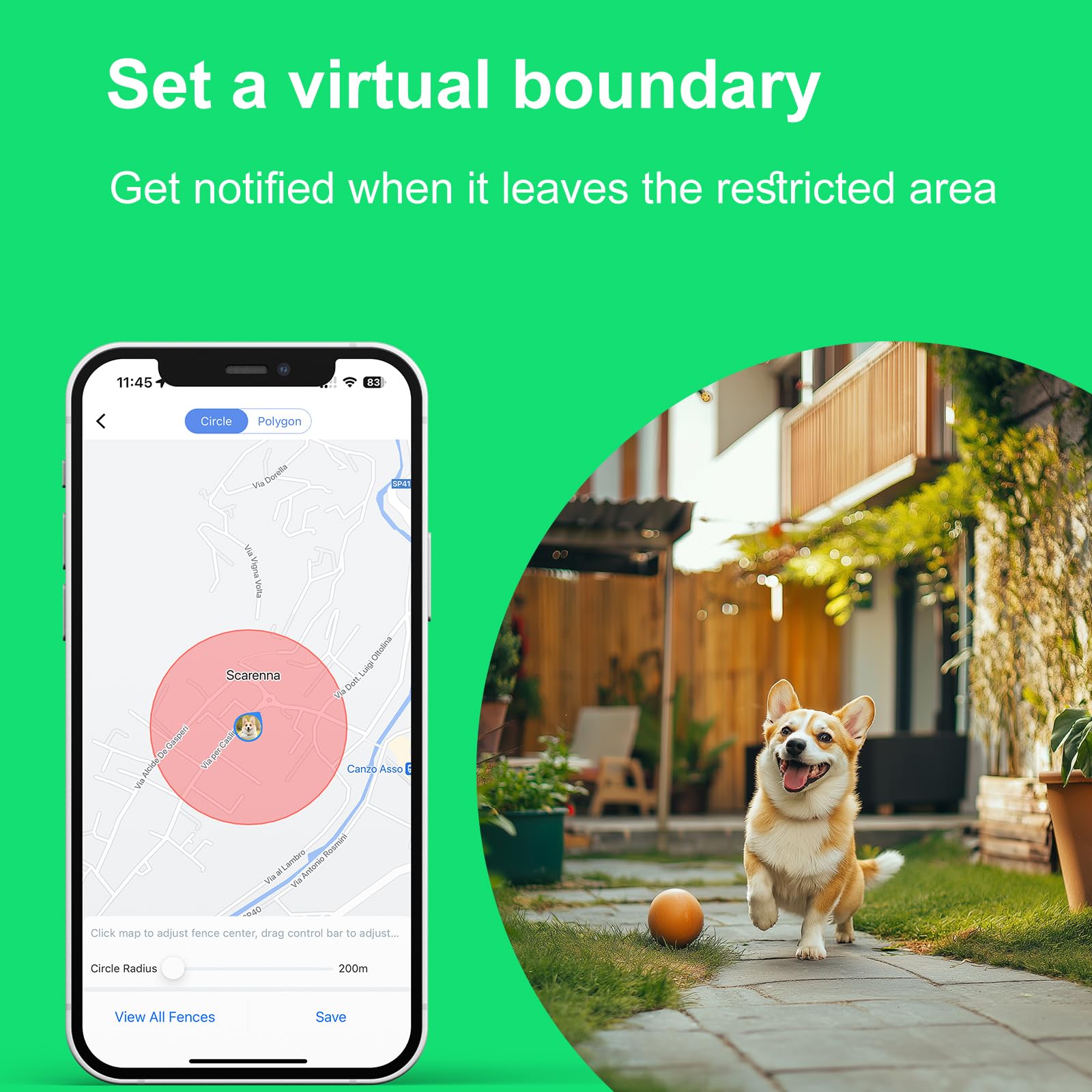 wanwaytech GPS Dog Tracker, Blue and white, Uniform size - Image 2