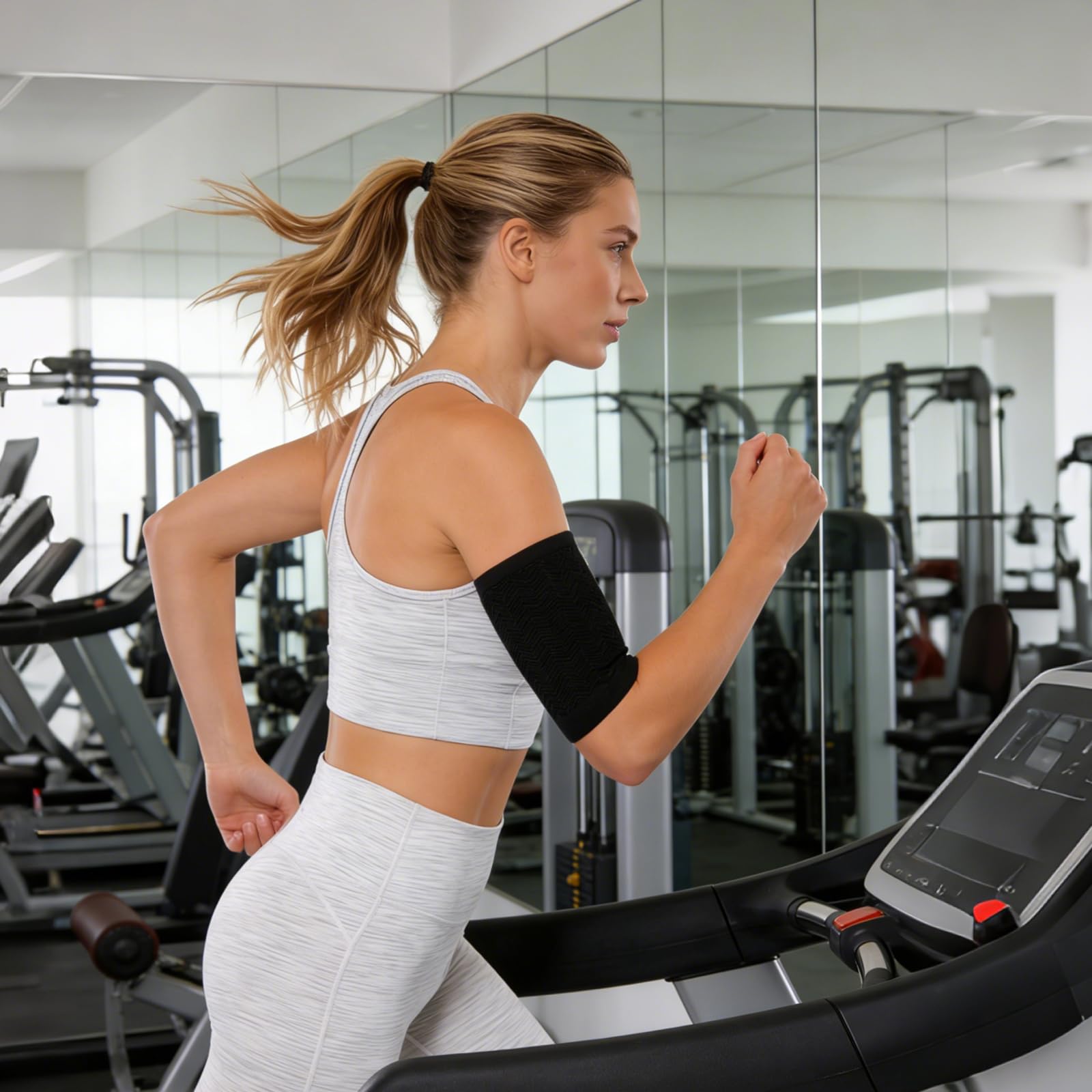 Fasce palestra compressione dimagrante Braccio Maniche Migliorare Shaper per Sport Fitness