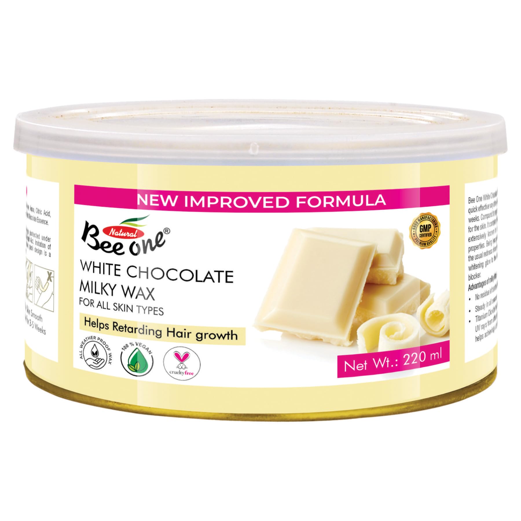 BEE ONE White Chocolate Milky Wax (White) (220 Grams)-image-7