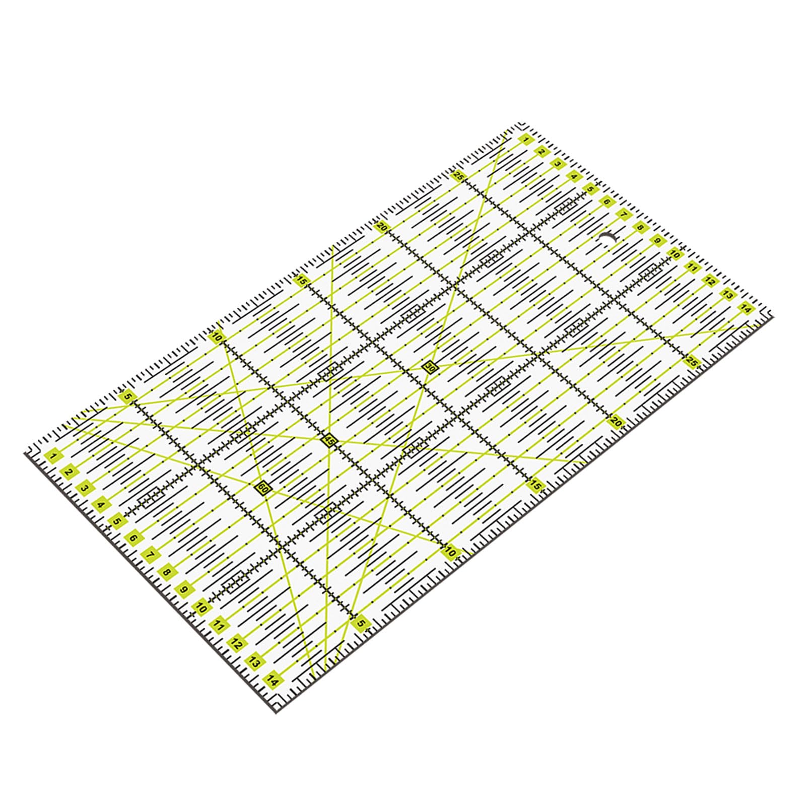 Kalttoy Color Quilting Ruler for Exactness Garment Cutting Anti Slip Sewing Tool with Edges Exactness Garment Cutting Tool