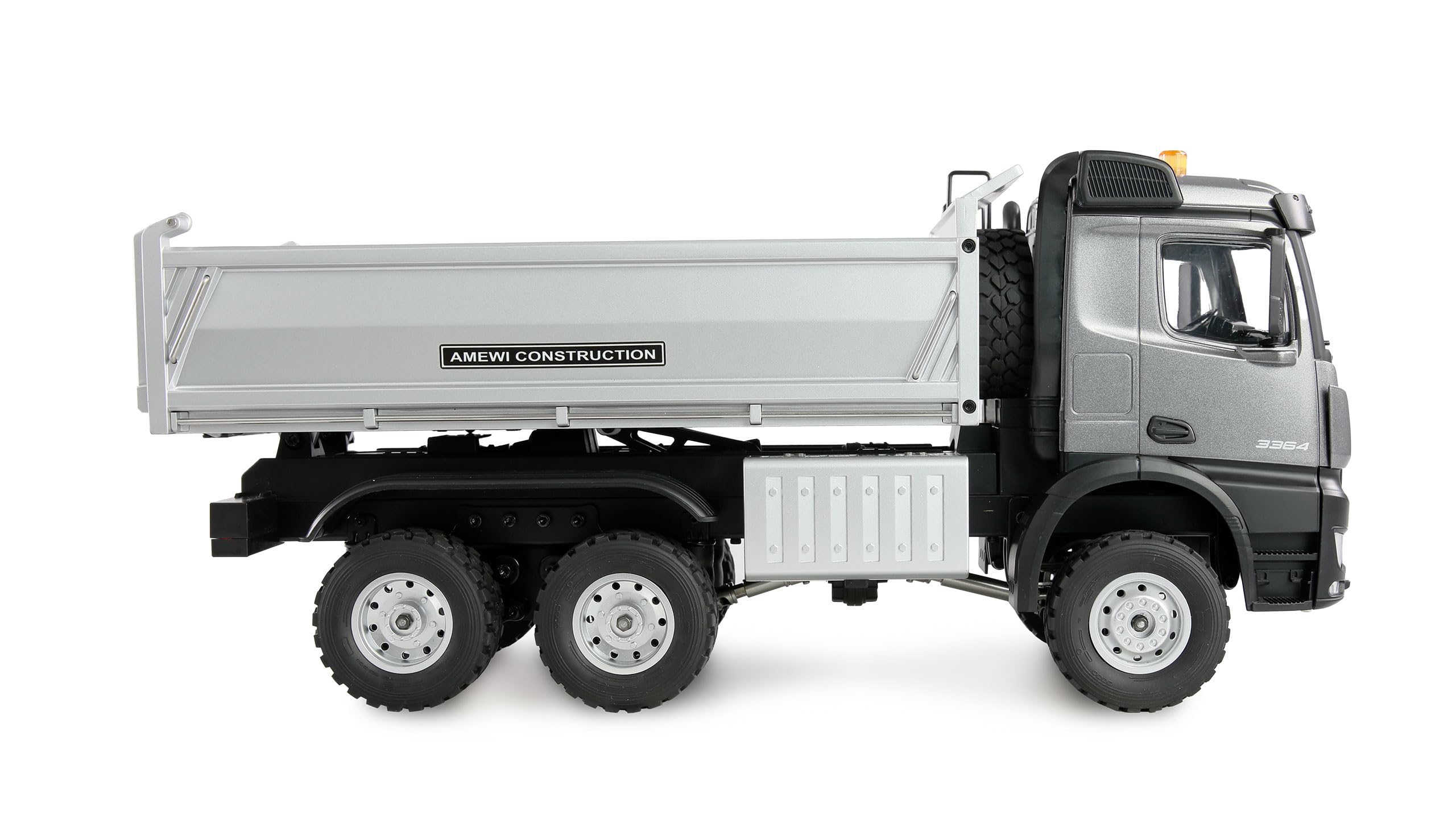 Amewi Mercedes-Benz Arocs Camion télécommandé 6 x 6 1:14 RTR Anthracite modèle de Camion télécommandé