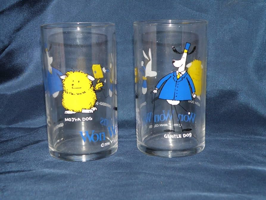 Amazon.co.jp: Won Won Wons グラス 2客セット : ホーム＆キッチン