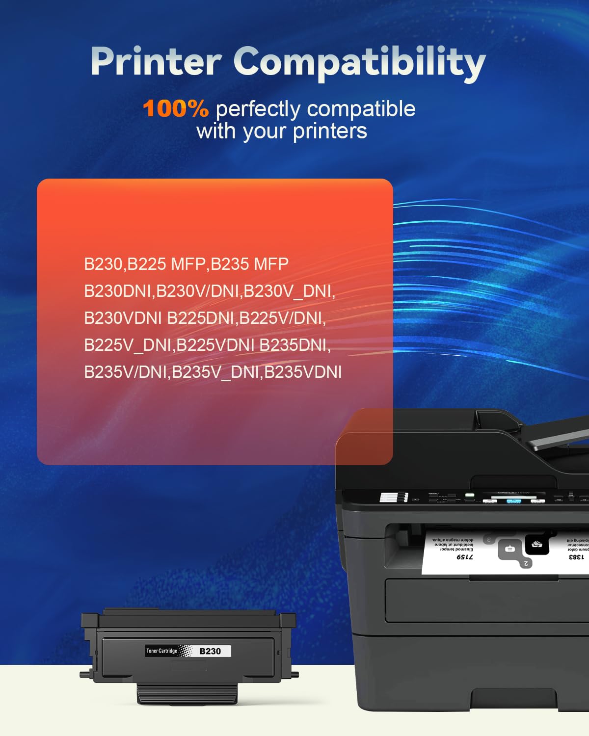 Skydo B230 B225 B235 toner kompatybilny z Xerox 006R04400 toner 3000 stron, odtworzony do drukarki Xerox B230 B225 B235 B230dni B225dni B235dni B235dni zastępuje drukarkę 006R04399