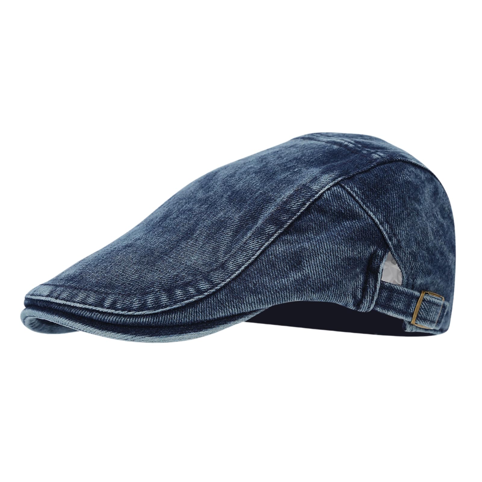 yolrdiw Men's Denim Newsboy Hat Cotton Ivy Gatsby Driving Cabbie Jean Flat Cap