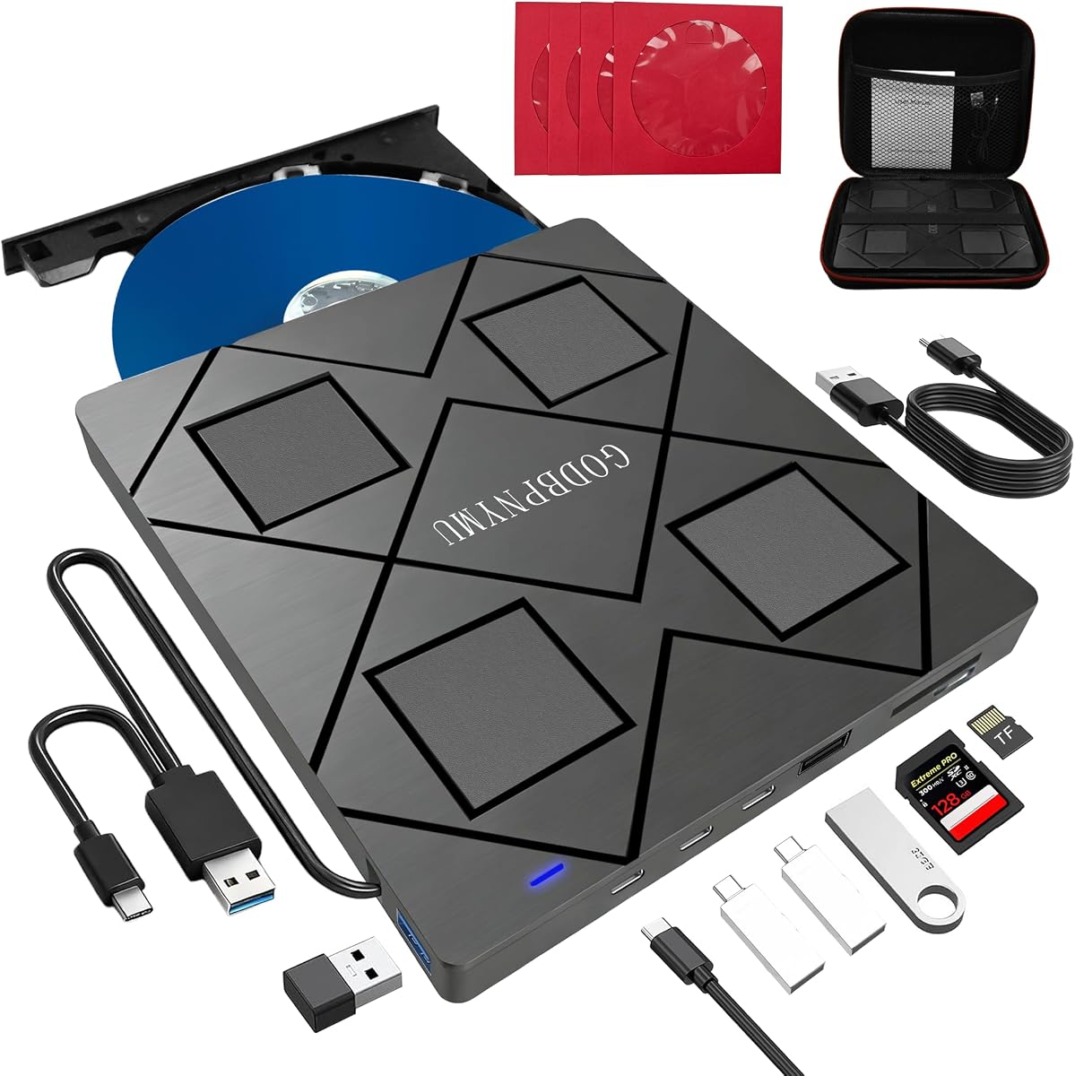 External blu ray Drive 8-in-1