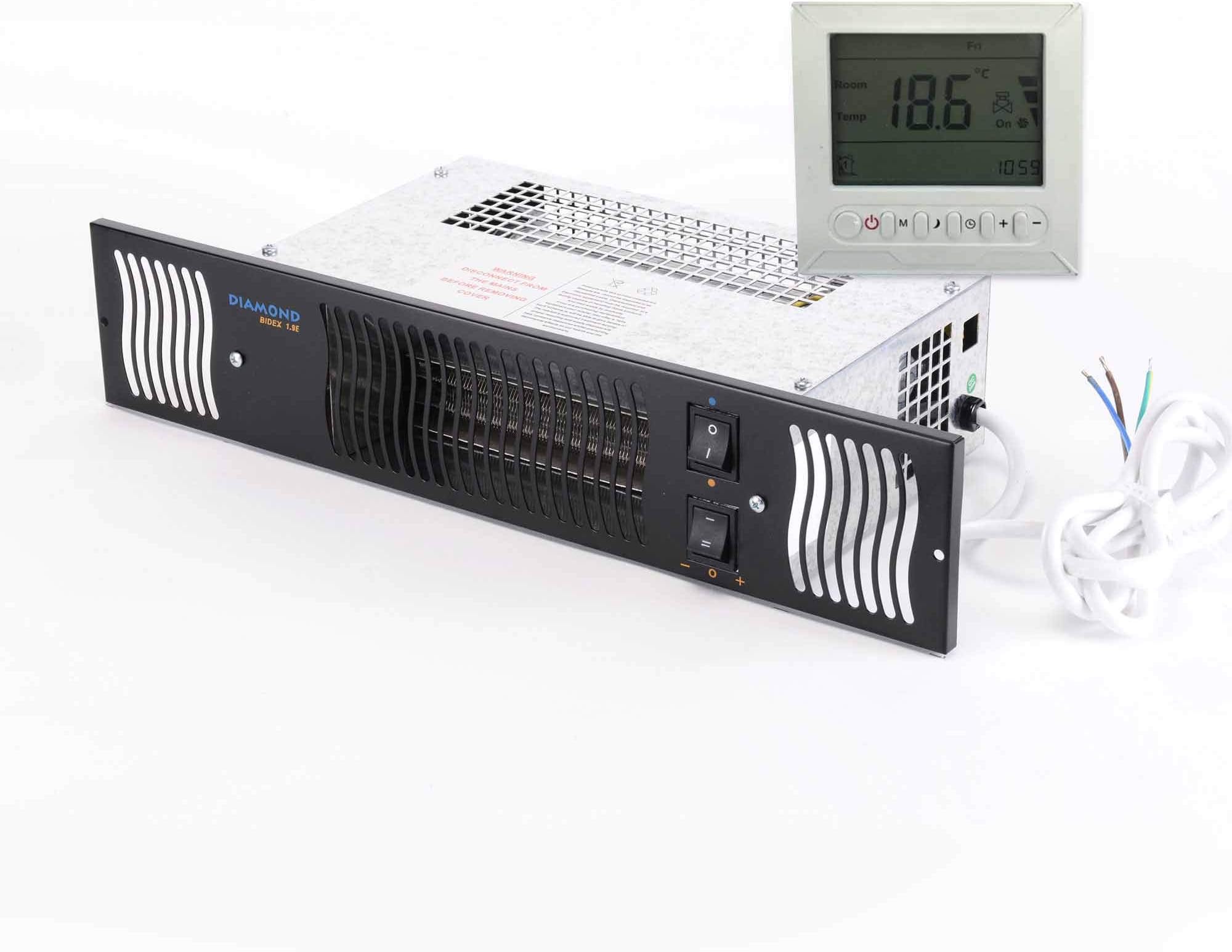 Bidex Diamond 500 Central Heating Kitchen Plinth Heater White Grille