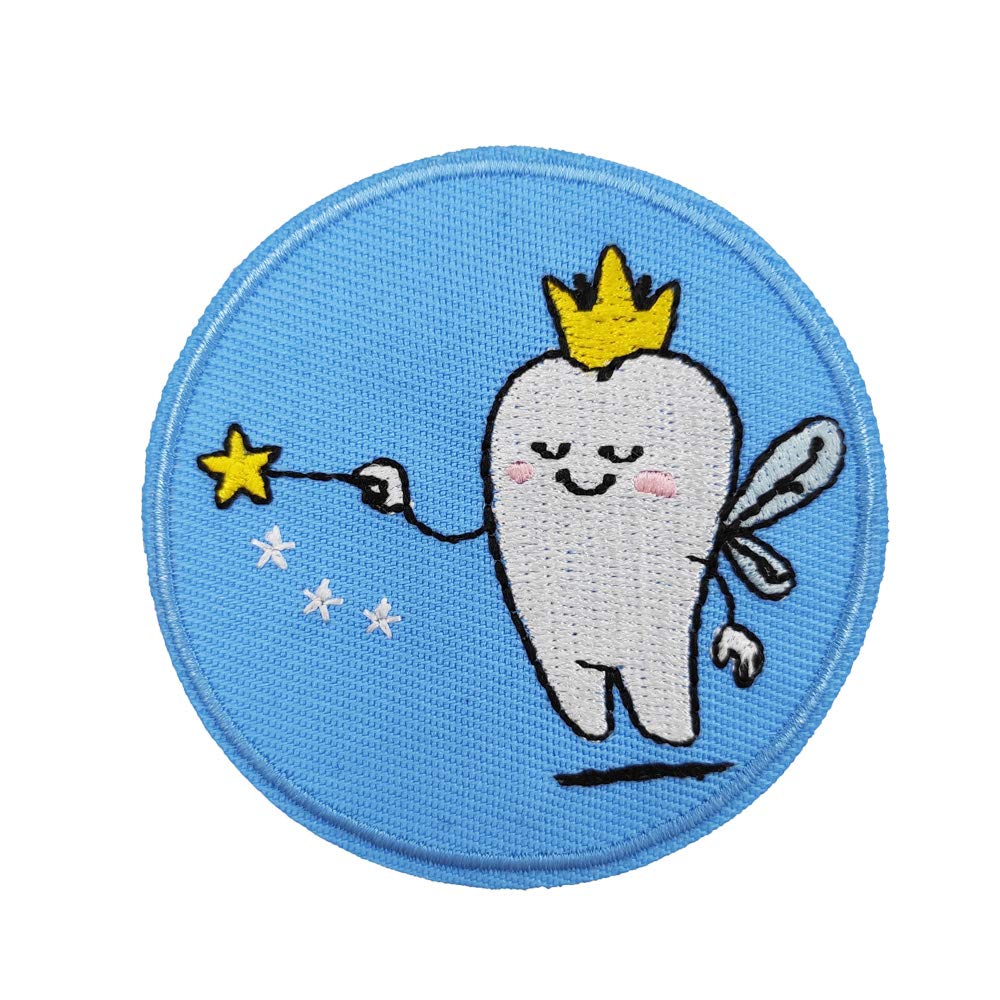 Cute-Patch Tooth Fairy Dental Nerve Embroidered Iron on Patches