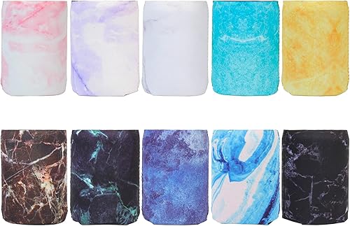 Miniatura 1 de HaiMay 10 fundas para latas de cerveza, enfriadores de latas de cerveza, fundas para latas y botellas, estilos de mármol