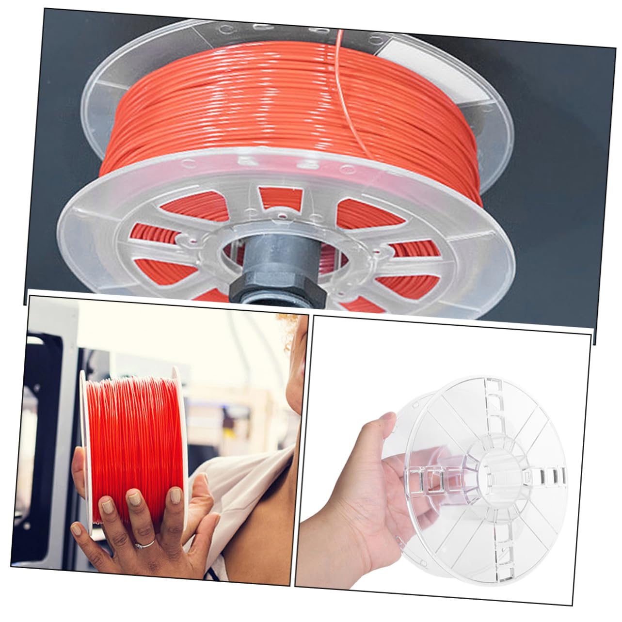 Mobestech Avvolgicavo Leggero in Ps per Cavi Elettrici e Funi, Bobina di Cavo Versatile 2 Pezzi per Organizzare e Conservare Fili