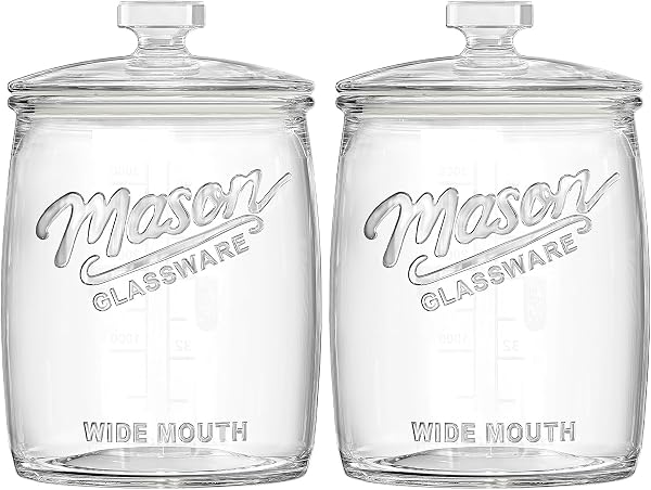 2 Pack Glass Storage Containers with Airtight Lids