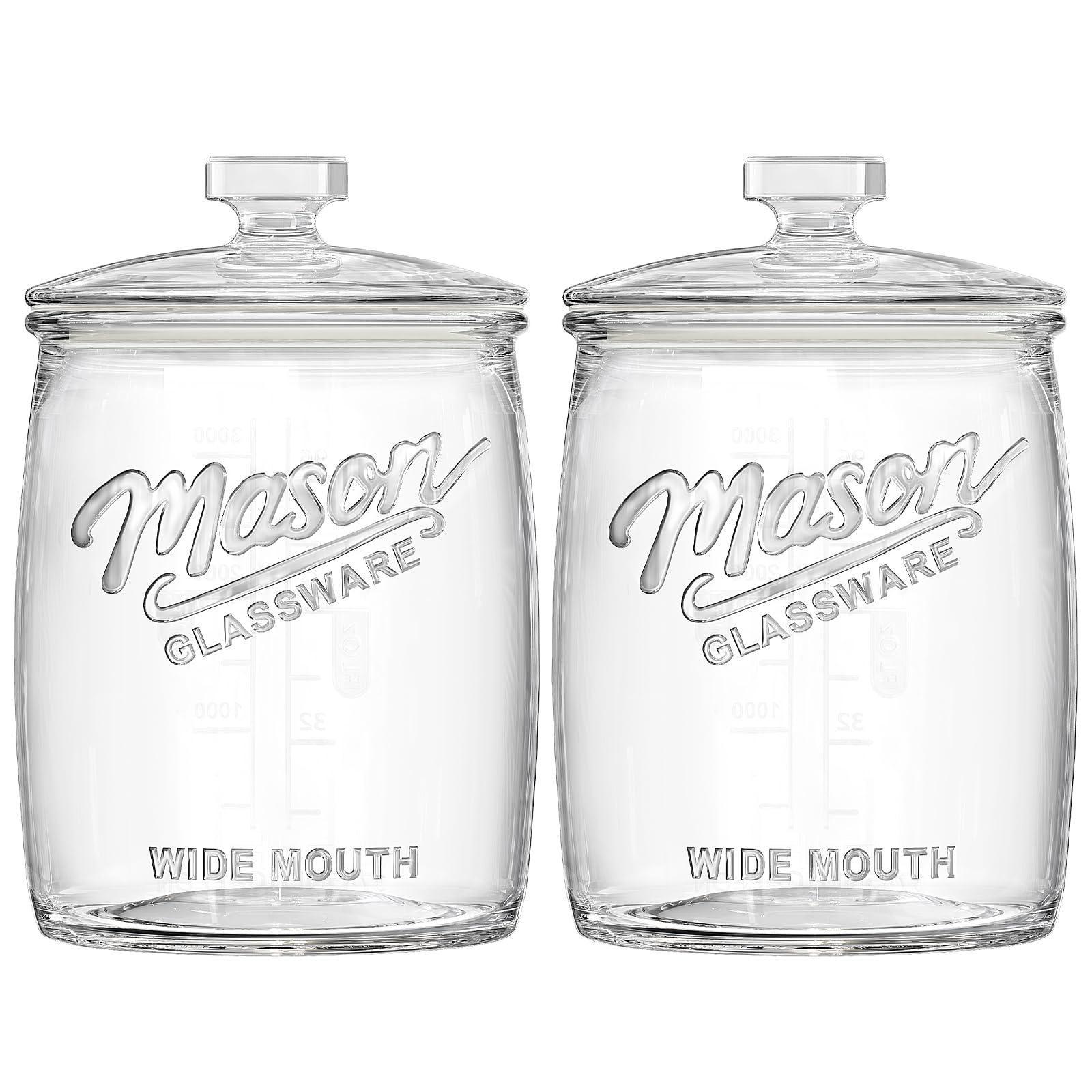 Dwbligt 2-Pack Glass Jar
