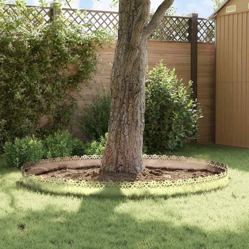 10 x bordes de césped de acero inoxidable plateado 103 x 0,05 x 22 cm, borde de metal para jardín y caminos, robusto borde de césped resistente a la intemperie, moderno borde de corte para