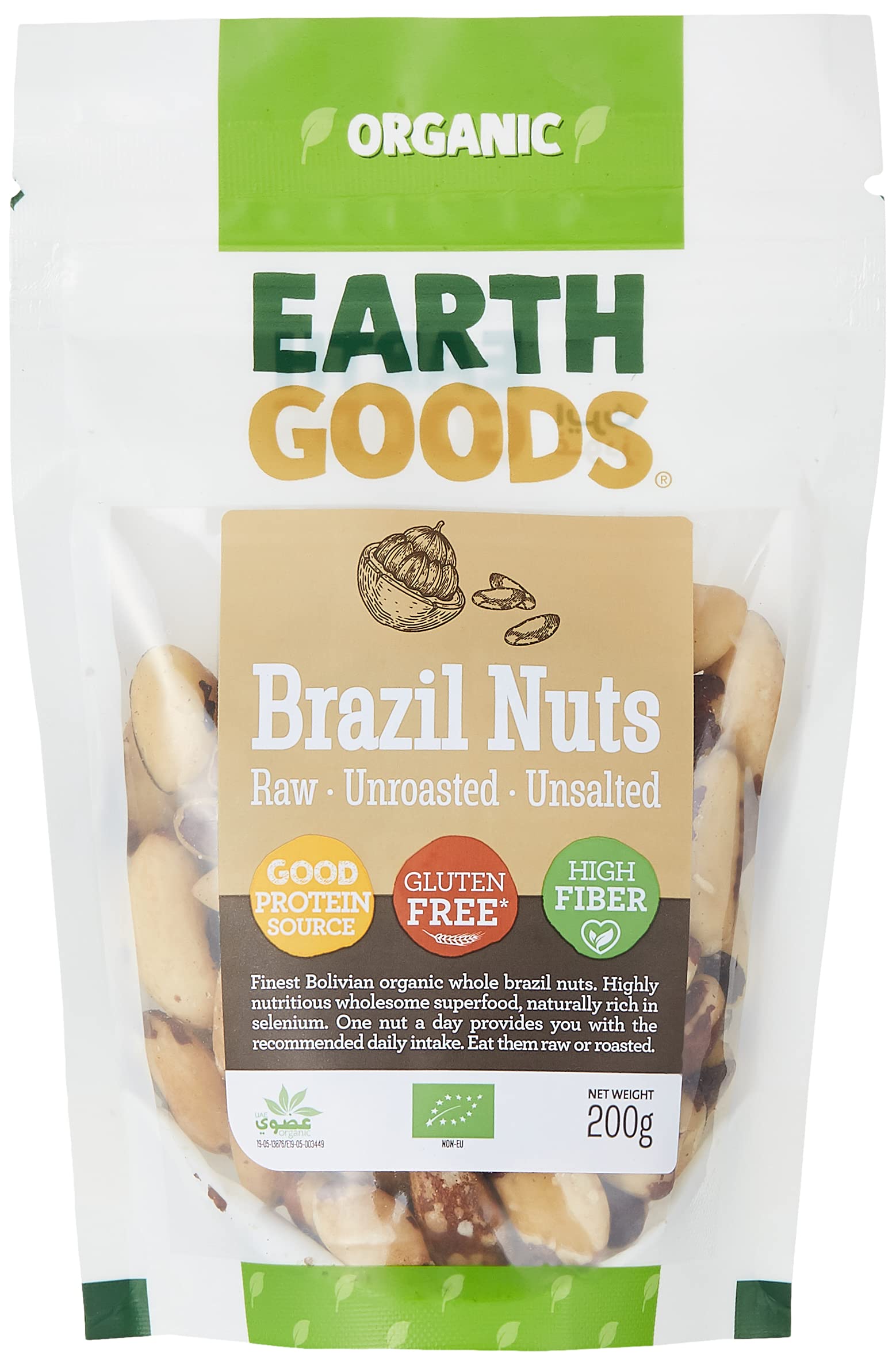 Earth Goods Organic Brazilian Nuts GF 200g