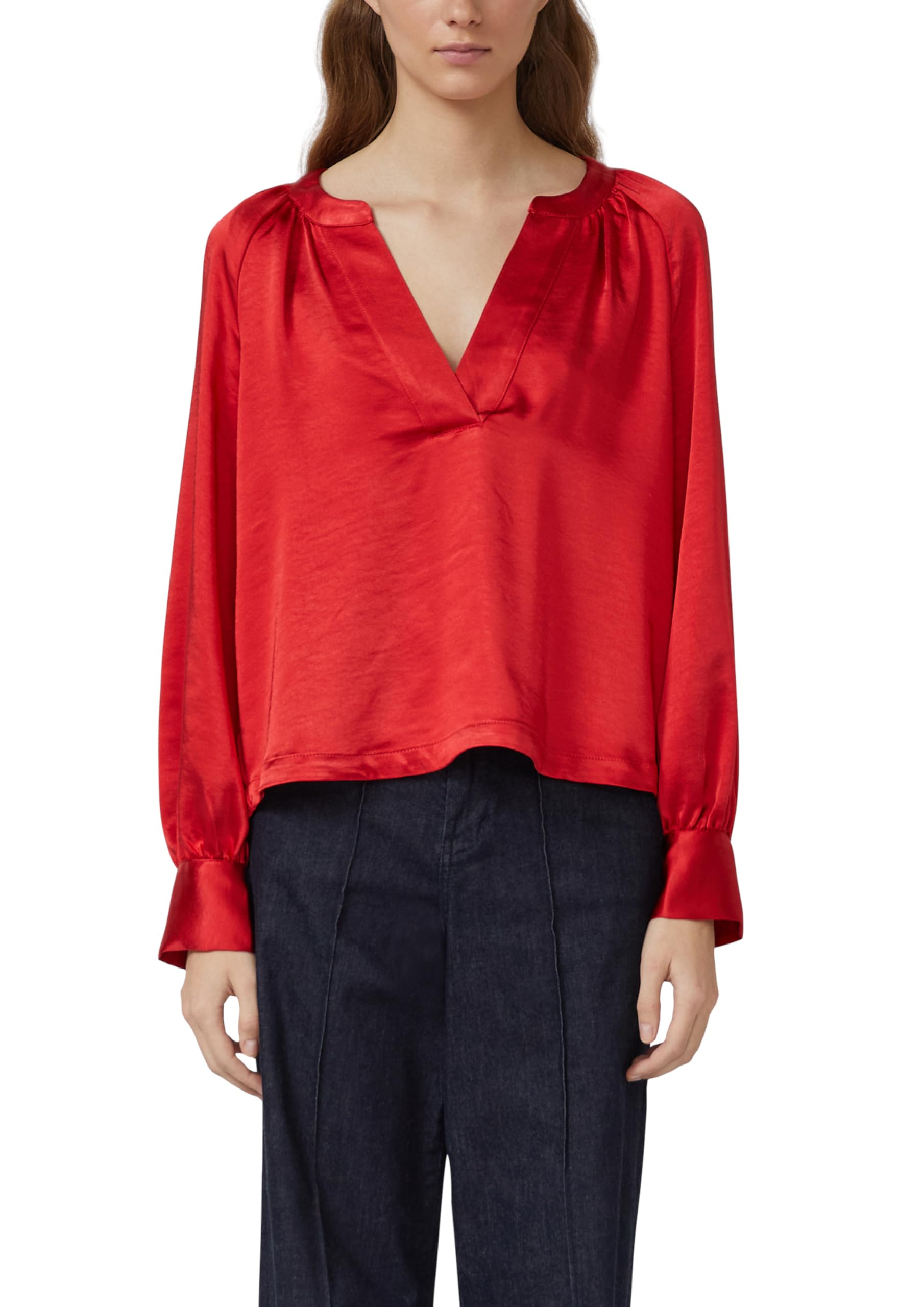 s.Oliver Damen 2173080 Satin Tunika Bluse