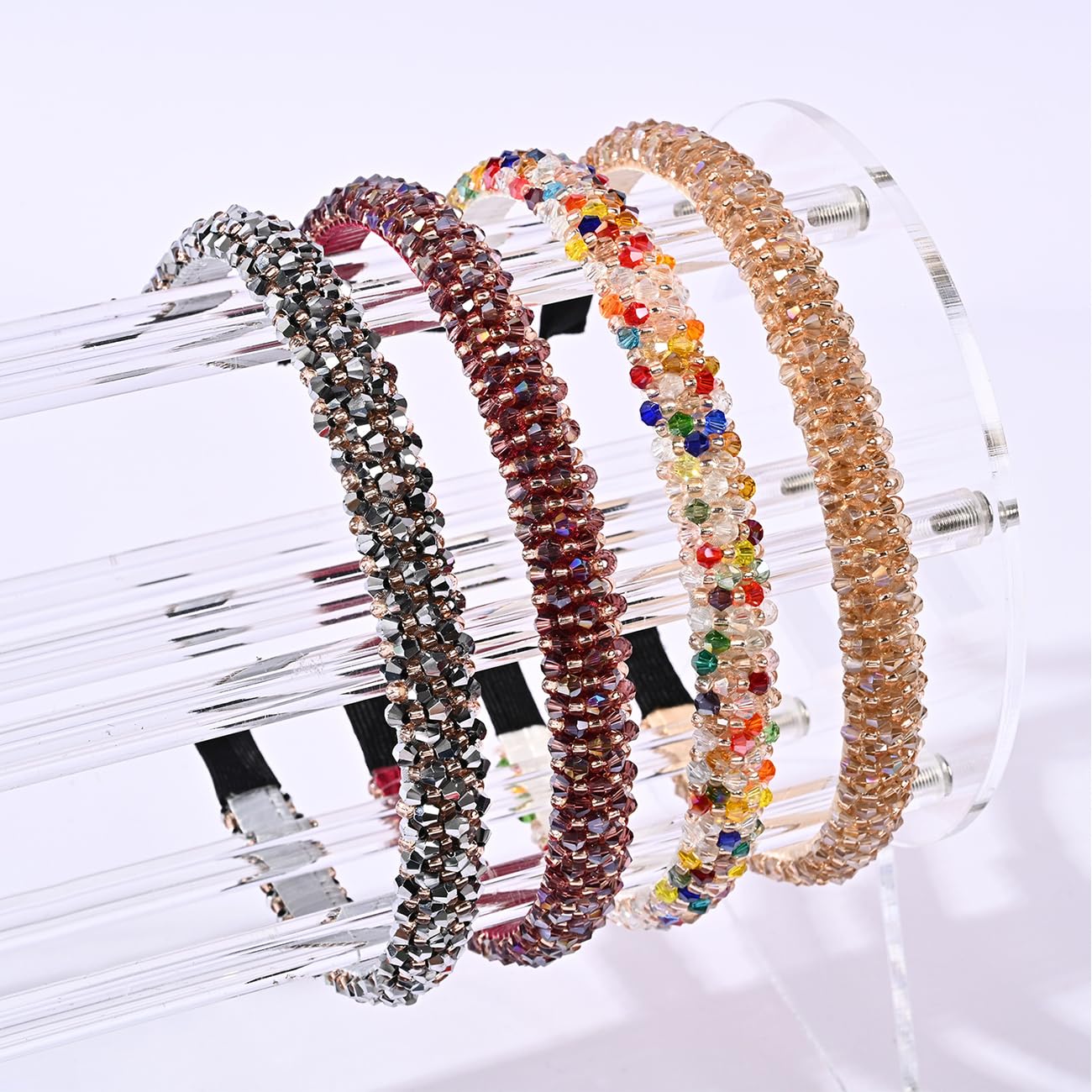 Black Hair Band Diamond Headbands Women Bling Handmade Crystal Hair Hoops Fashion Hairband for Daily 3015 - Image 4