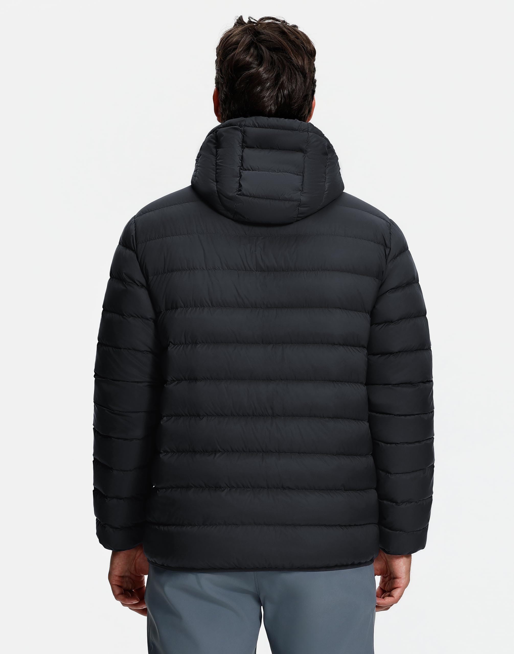 Pioneer Camp Herren Daunenjacke Winter 90% Entendaunen 650 Fill Leicht Warm Steppjacke Wasserdicht Winddicht Packbare Pufferjacke mit Kapuze Outdoorjacke