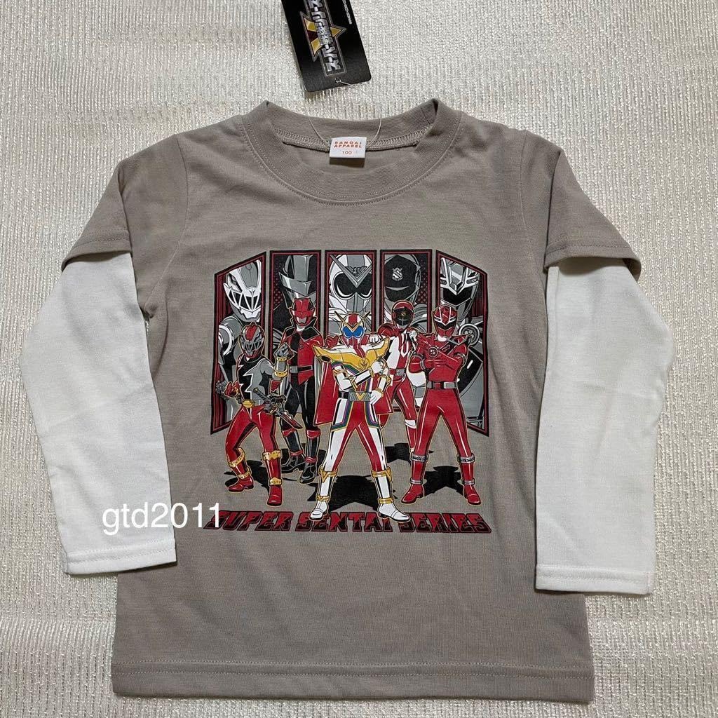 Amazon.co.jp: スーパー戦隊シリーズロンT長袖Tシャツ100 / ゼンカイ 