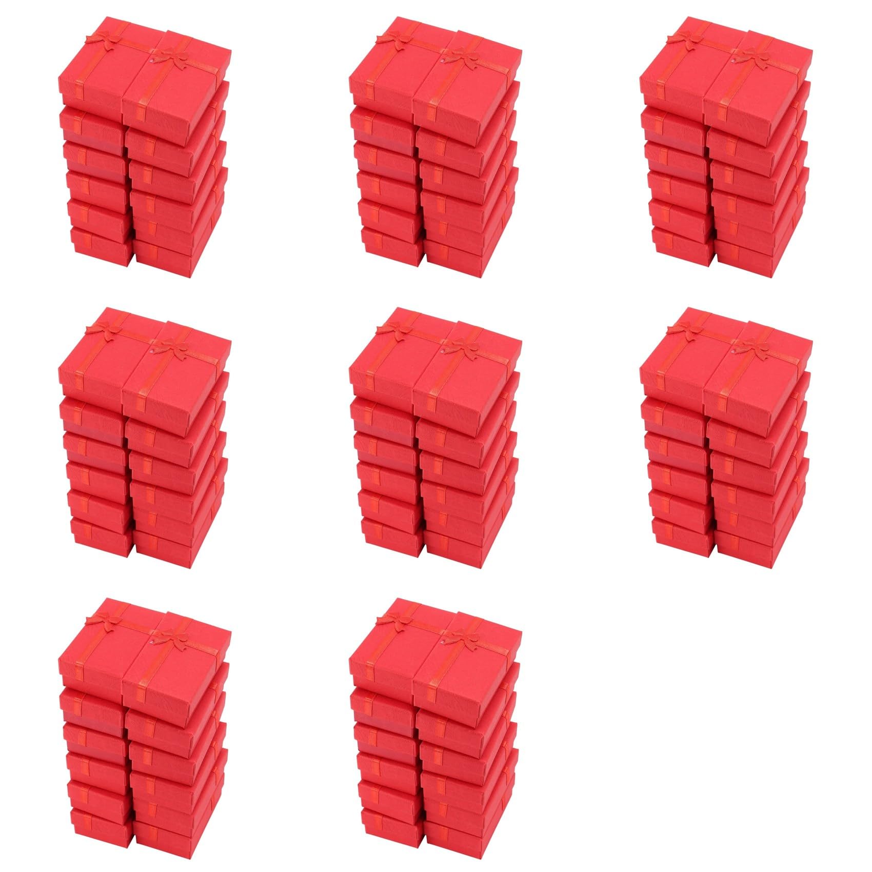 Hndhbfgrt 96pcs Paper Jewelry Gifts Boxes for Jewelry Display-Rings, Small Watches, Necklaces Bracelet Packaging Box (Mix Color)