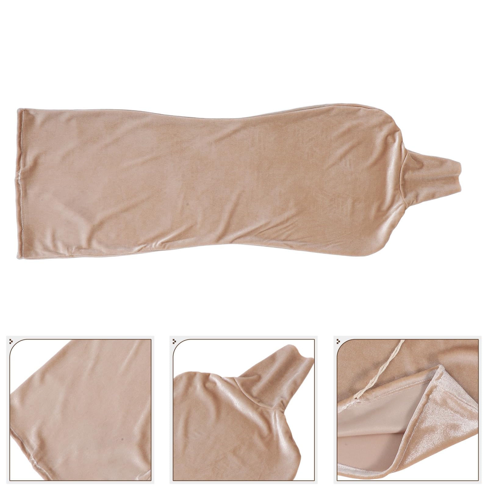 GANAZONO Housse en Velours Rose pour Mannequin de Couture Femme, Réutilisable et Remplaçable, Accessoire Délicat pour Couverture de Modèle Demi-Corps