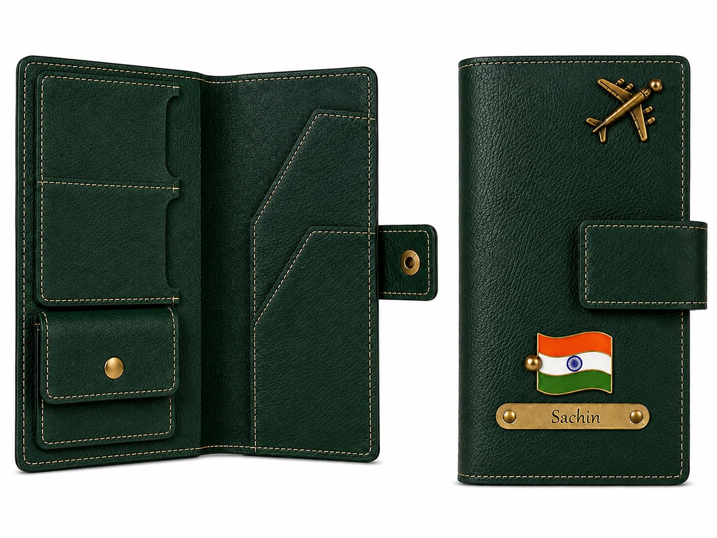 gift for special Passport Holder for Men Travel, Passport Holder, Passport Cover for Men, Passport Covers for Women, Travel Wallet Accessories (Green)-picture-50