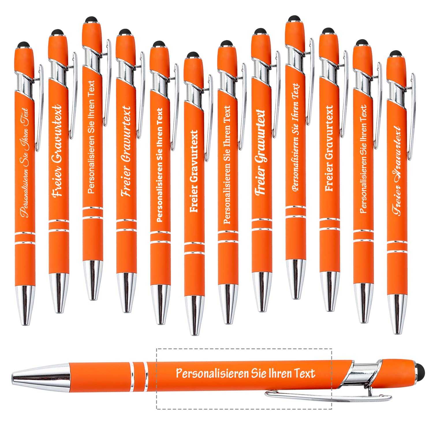 72 Bolígrafos Personalizados con Nombre, Logotipo o Información de Aniversario, Cumpleaños, Graduación, Oficina - Birógrafos Grabados a Medida