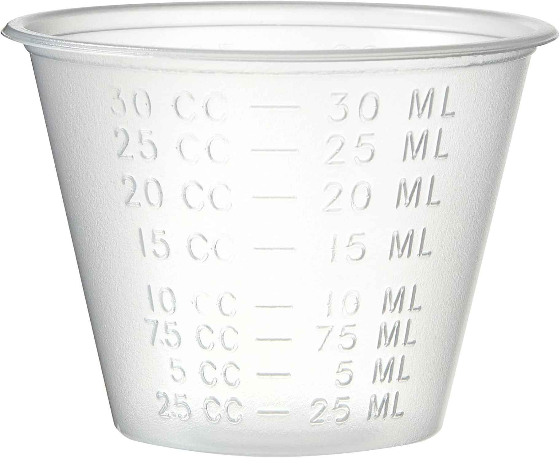 Medicine Cups - Disposable Graduated Medical Grade Plastic Measuring Cups (100)