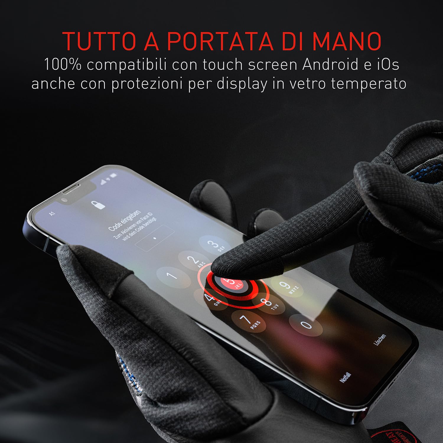 THE HEAT COMPANY – DURABLE LINER PRO - guanti pelle uomo - qualità premium - guanti donna invernali - guanti touch screen - guanti termici - guanti sportivi: guanti caldi per ciclismo e corsa