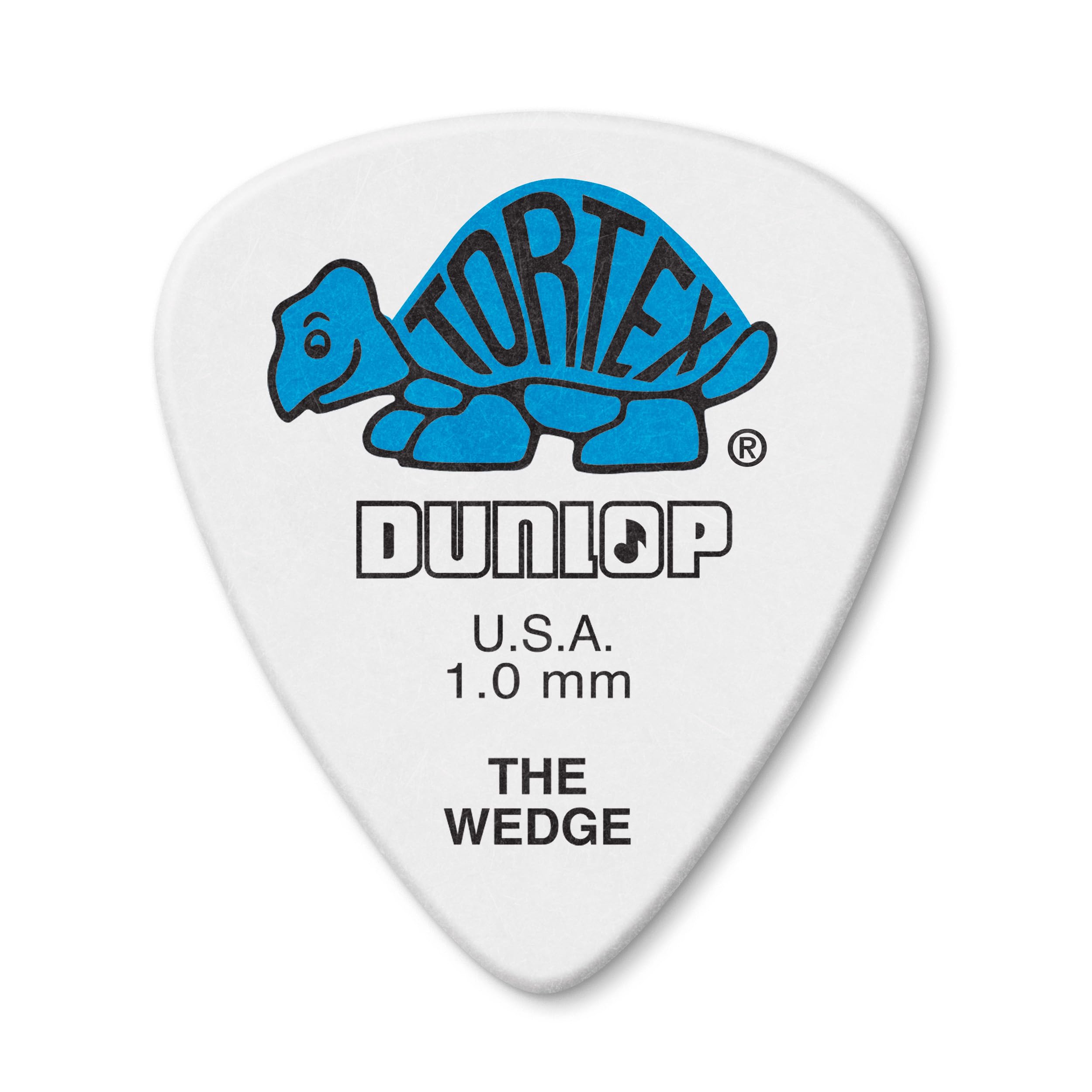 Dunlop 424P10 1.0mm Tortex Wedge Guitar Picks, 12-Pack