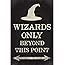 Keep Calm Collection Wizards Only Beyond This Point, Poster Print