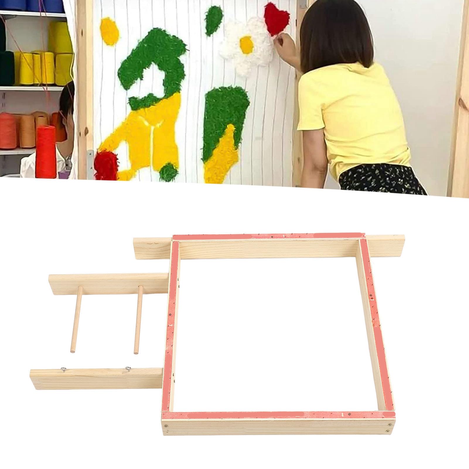 Tufting Frame, Stable, Reliable, Easy Installation, Stainless Steel Carpet Making Frame for Sewing for Tapestries