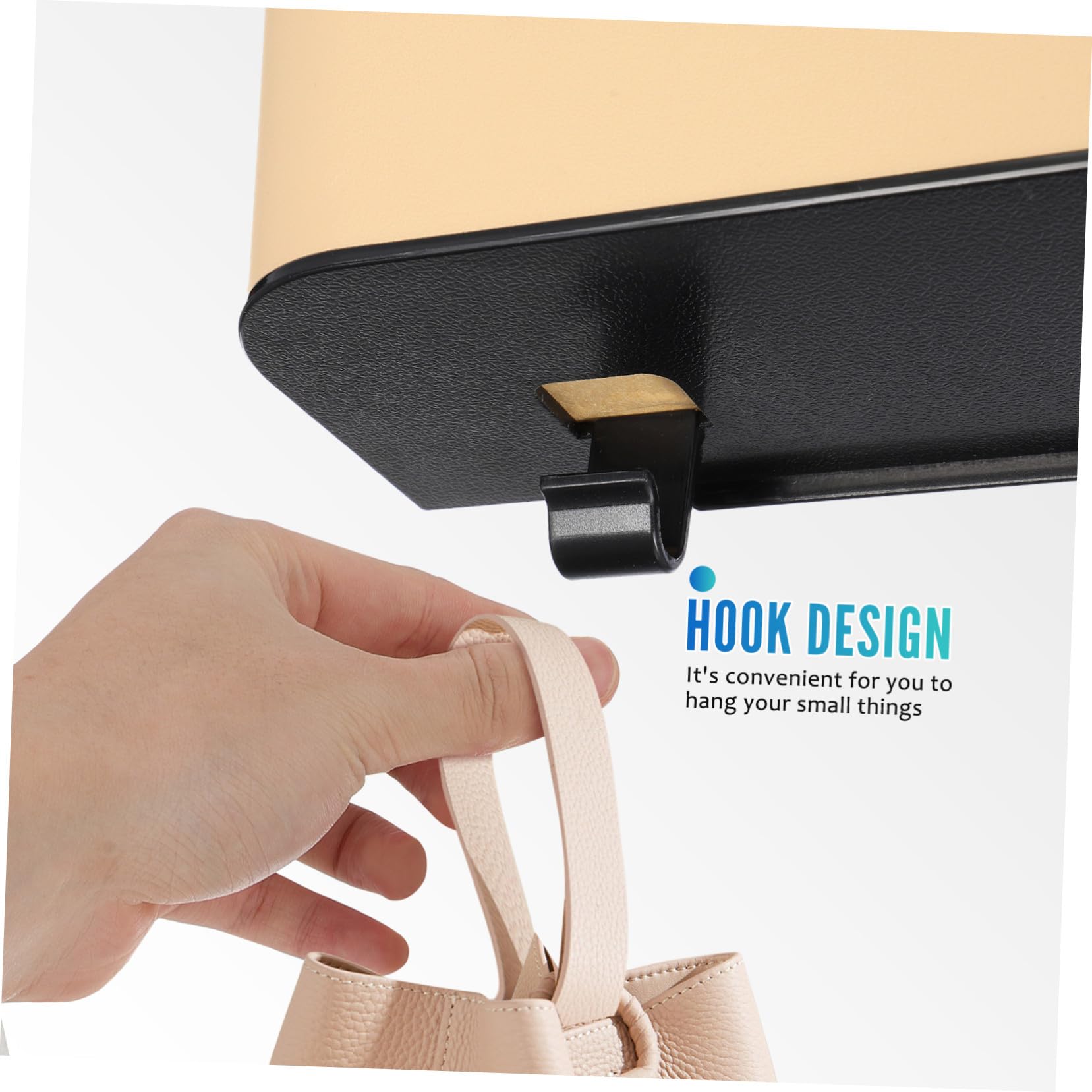 Cabilock Caja Organizadora Portavasos Doble para Asiento Trasero de Coche y Tejido Interior Suave para Dispensador de Pañuelos en Interior de Automóvil