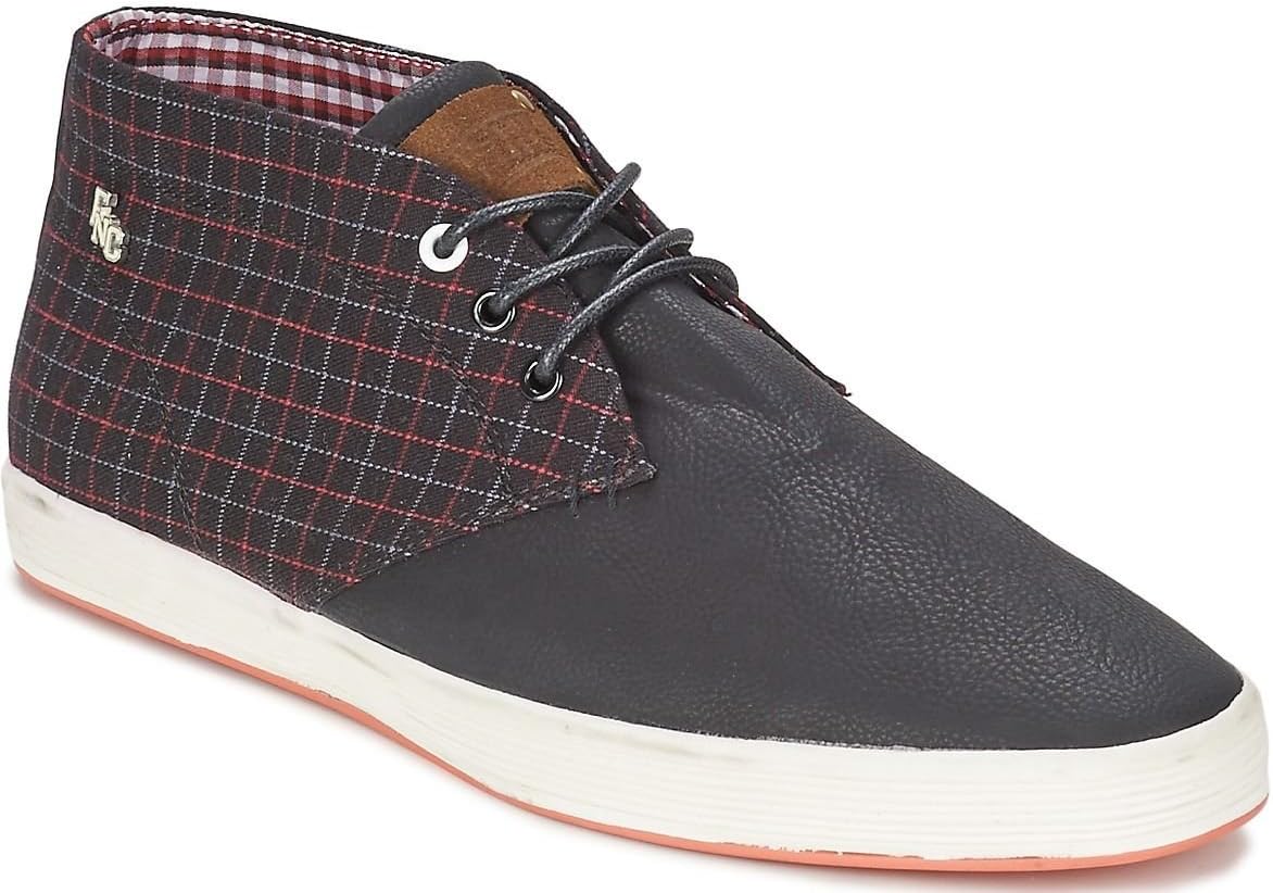 Fish N Chips by Base London Rod Black Multi Mens Mid Top Shoes Boots