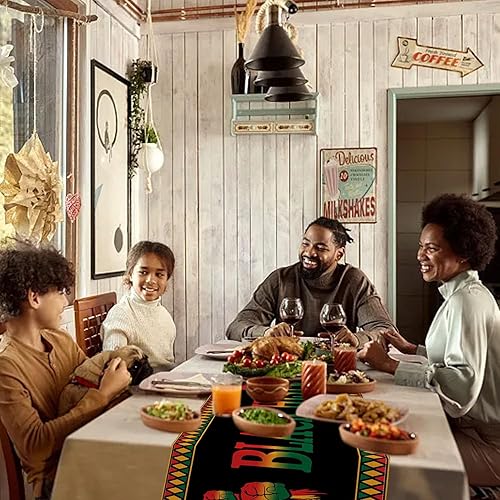 Miniatura 5 de Camino de mesa del mes de la historia negra, decoración de personajes famosos afroamericanos, orgullo negro, hogar, cocina, comedor, decoración de