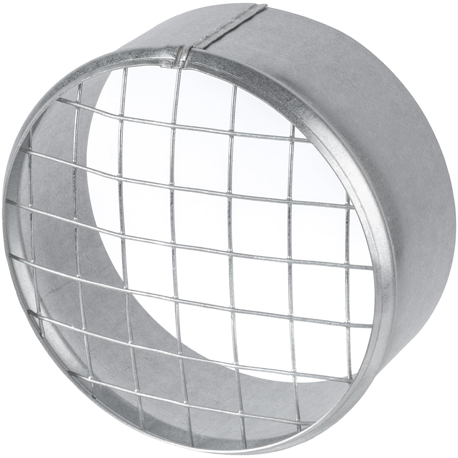 Repa Market 4" Inch / 100mm Duct Cover – Galvanized Steel Round Duct Cap with Mesh Screen – HVAC Exhaust or Intake Vent – Exterior Pipe Air Outlet – Metal End Plug - Ducting Cap
