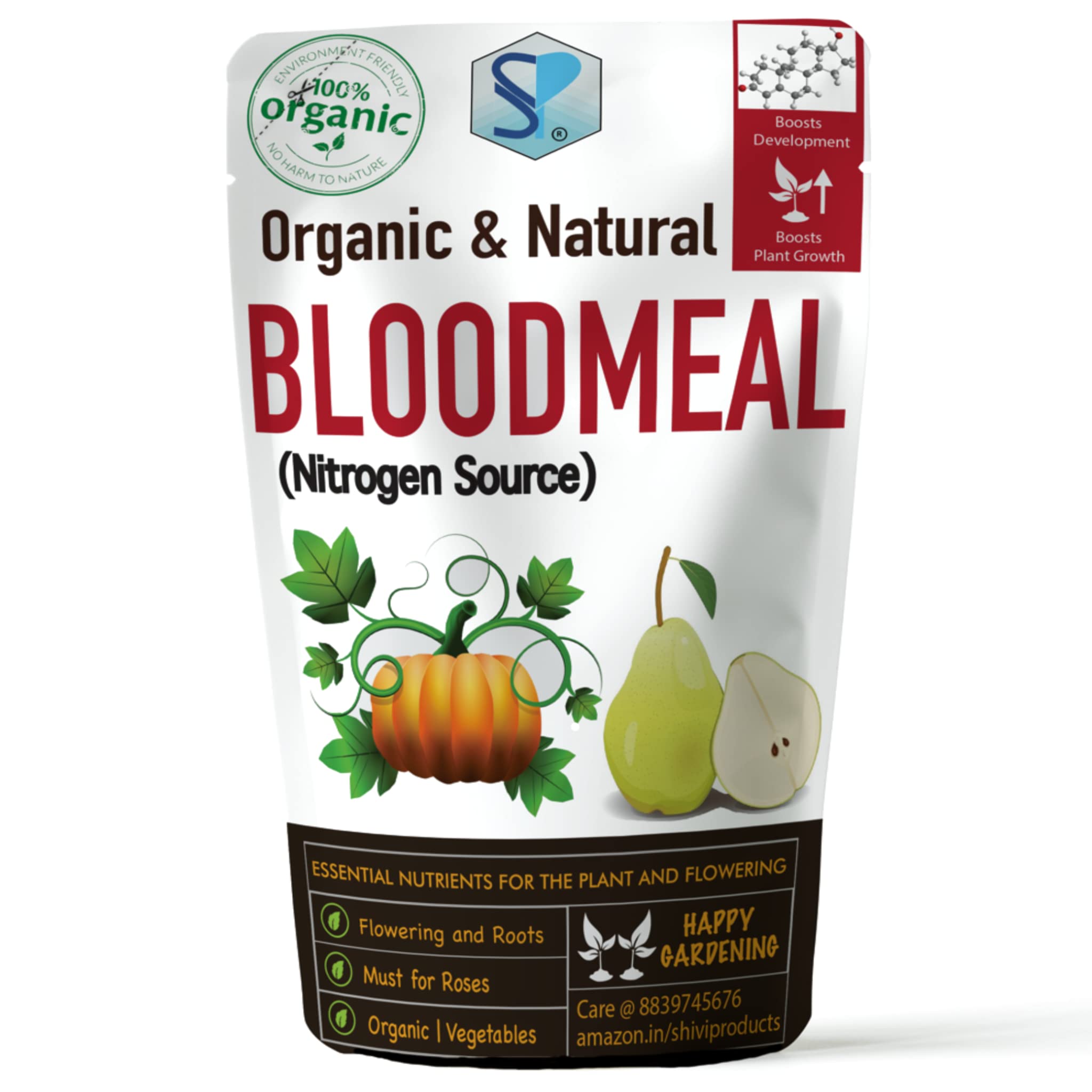 Shiviproducts Organic Blood Meal for Gardening Plants | Organic and Natural | Rich Source of Nitrogen (250 gm) (B09D23B47S) Amazon Price History, Amazon Price Tracker