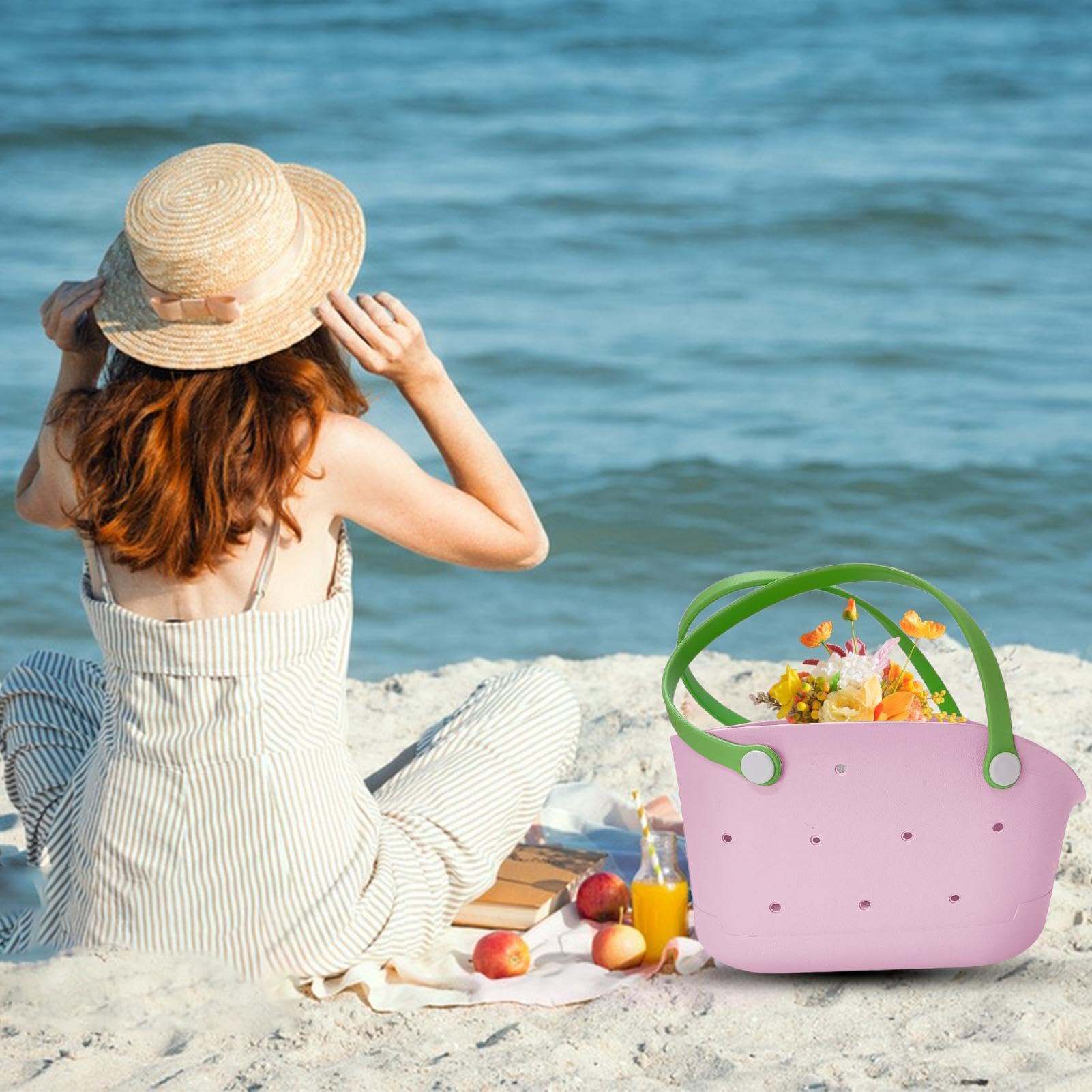 Mała gumowa torba na ramię, torba podróżna, mała torba plażowa, modne akcesoria podróżne, zmywalna, odporna na piasek, dla mężczyzn i kobiet, na zewnątrz, basen, łódź