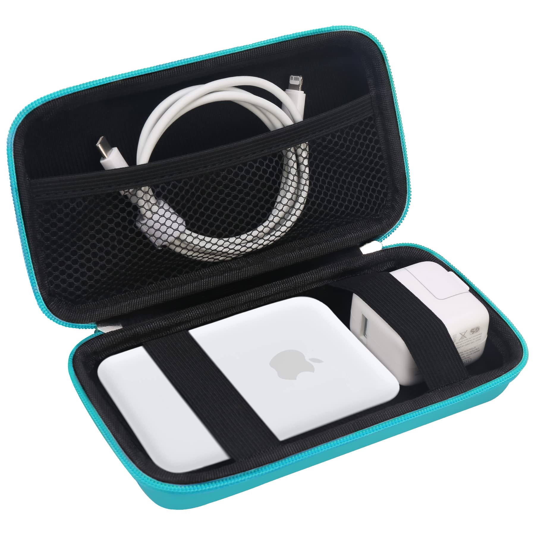 Elonbo Carrying Case ​for Apple MagSafe Charger Battery Pack, Hard Travel Organize Bag for Mag Safe Magnetic Power Bank for iPhone 13/13 Pro, Extra