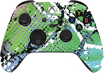 Custom Controllerzz Wireless Controller for Microsoft Xbox Series X/S & Xbox One - Custom Soft Touch Feel - Custom Series X/S Controller X/S Swamp Fade