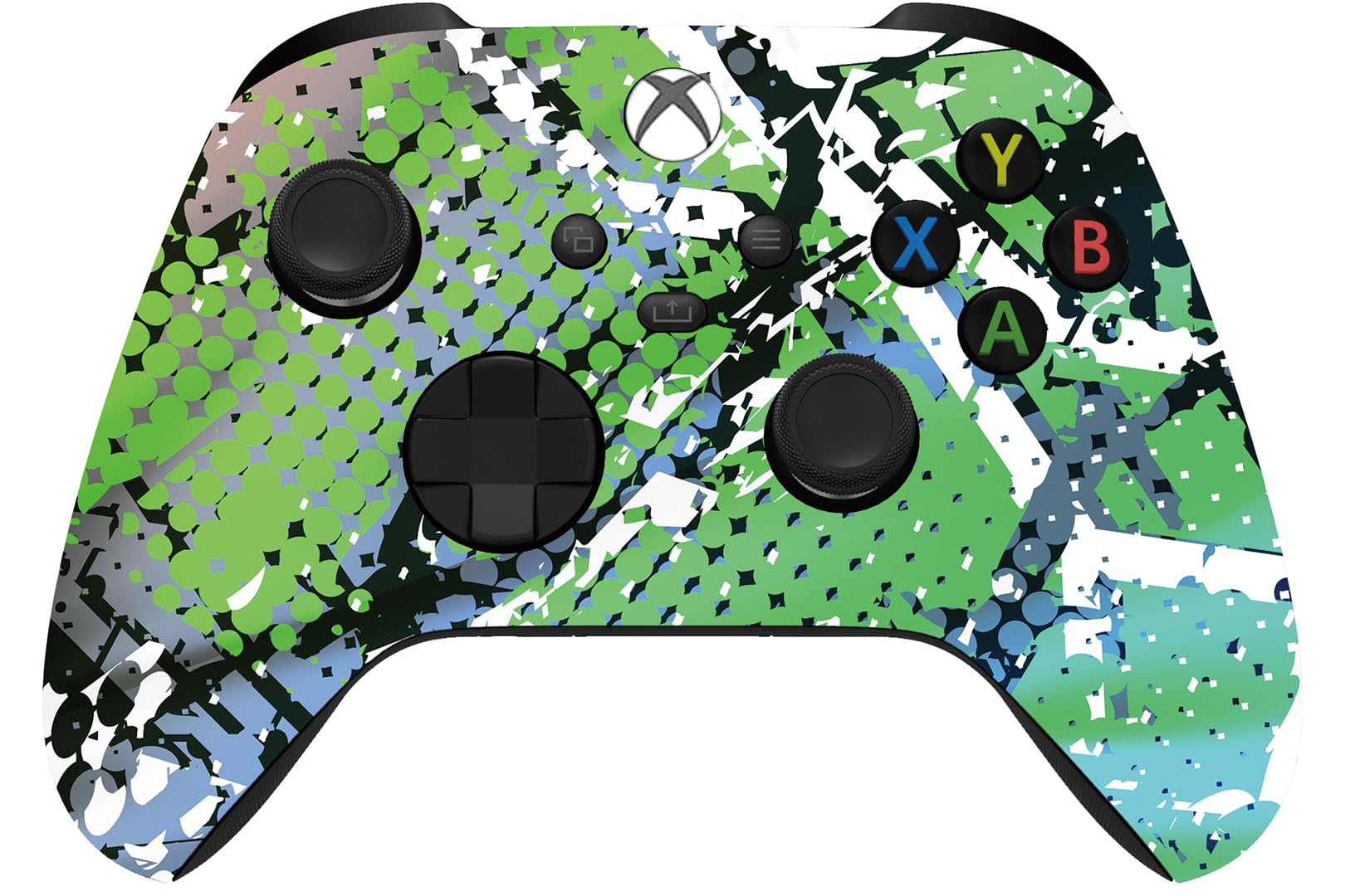 Custom Controllerzz Wireless Controller for Microsoft Xbox Series X/S &amp; Xbox One - Custom Soft Touch Feel - Custom Series X/S Controller (X/S Swamp Fade)