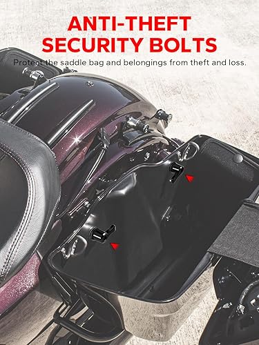 Miniatura 2 de Amazicha Nuevo kit de pernos de bloqueo de bolsa de sillín para sillín cerraduras de palanca de alforja antirrobo tornillos de hardware de montaje