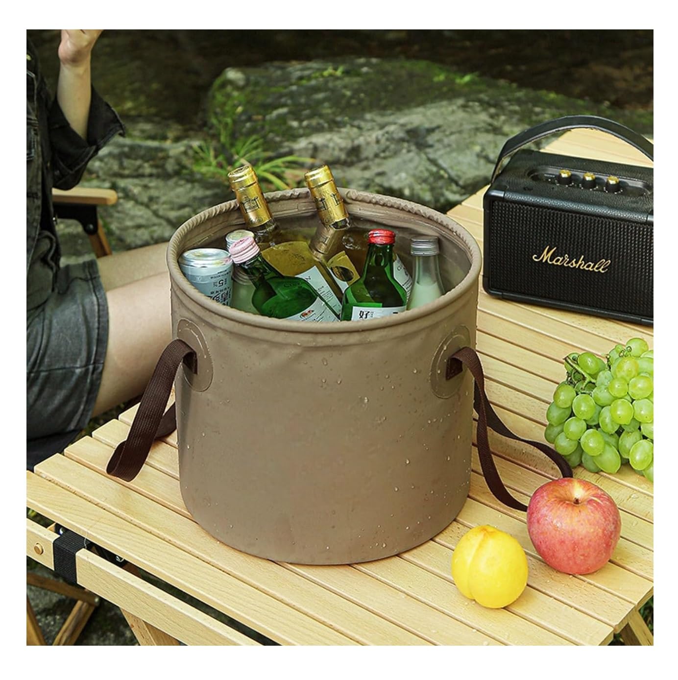 CozyCrest 20L Portable Folding Bucket Wash Basin for Traveling Hiking Fishing Boating Gardening Collapsible Bucket, Camping Water Storage Container (B0CTFJLG74) Amazon Price History, Amazon Price Tracker