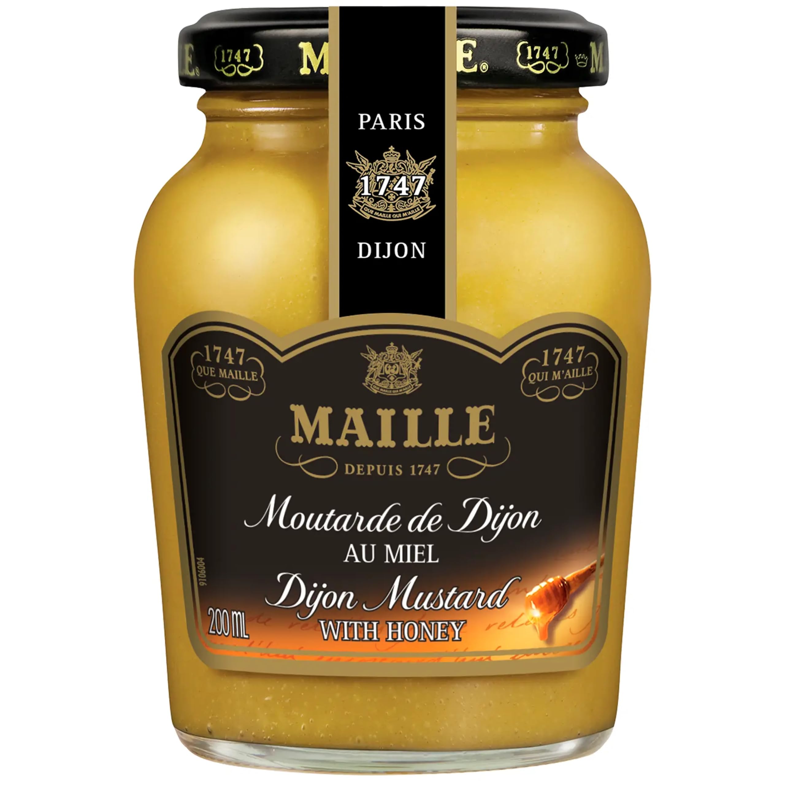 Maille Honey Dijon Mustard, 8-Ounce Bottles (Pack of 6)