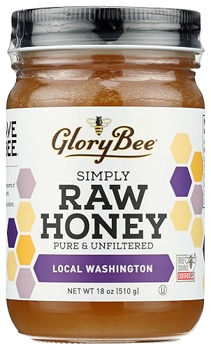 GLORYBEE Miel cruda local de Washington, 18 onzas