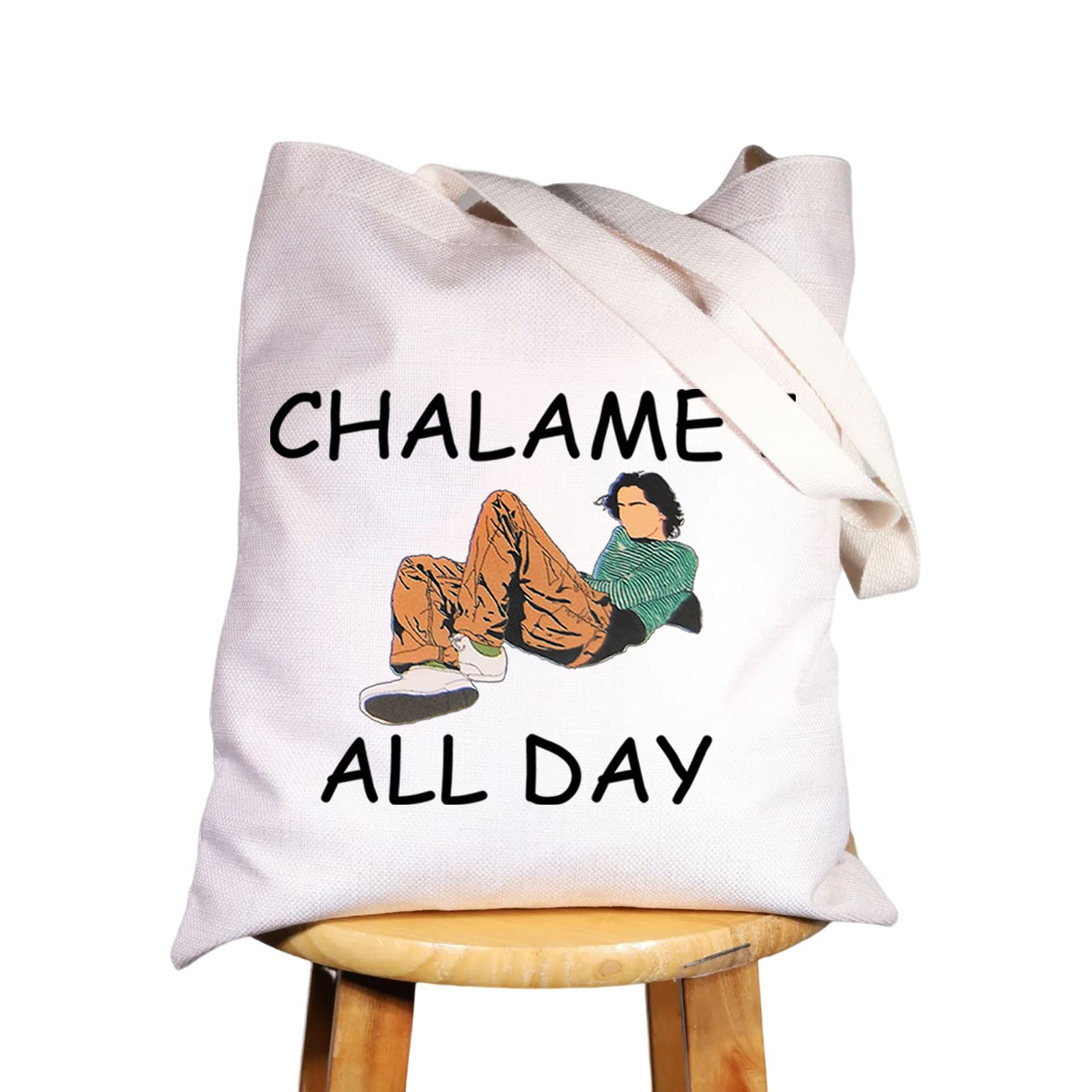 WZMPA Movie Fans Cosmetic Makeup Bag TV Show Fans Gift Chalamet All Day Makeup Zipper Pouch Bag For Women Girls(Chalamet All Tote)