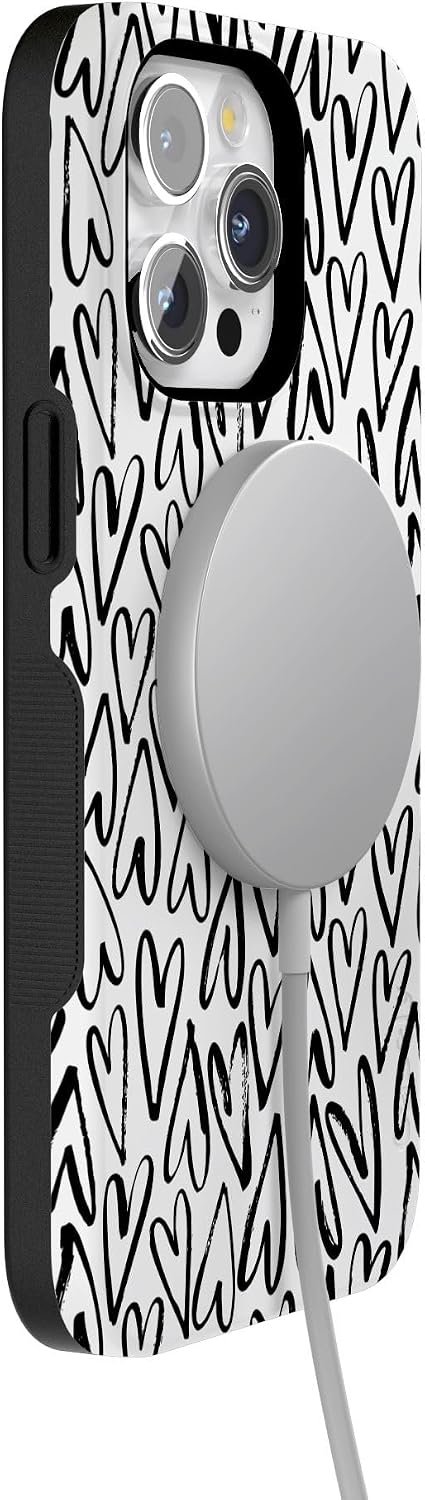 Casely iPhone 15 Pro Max Case | Heart Throb | Endless Hearts | Bold Protective Design | Compatible with MagSafe