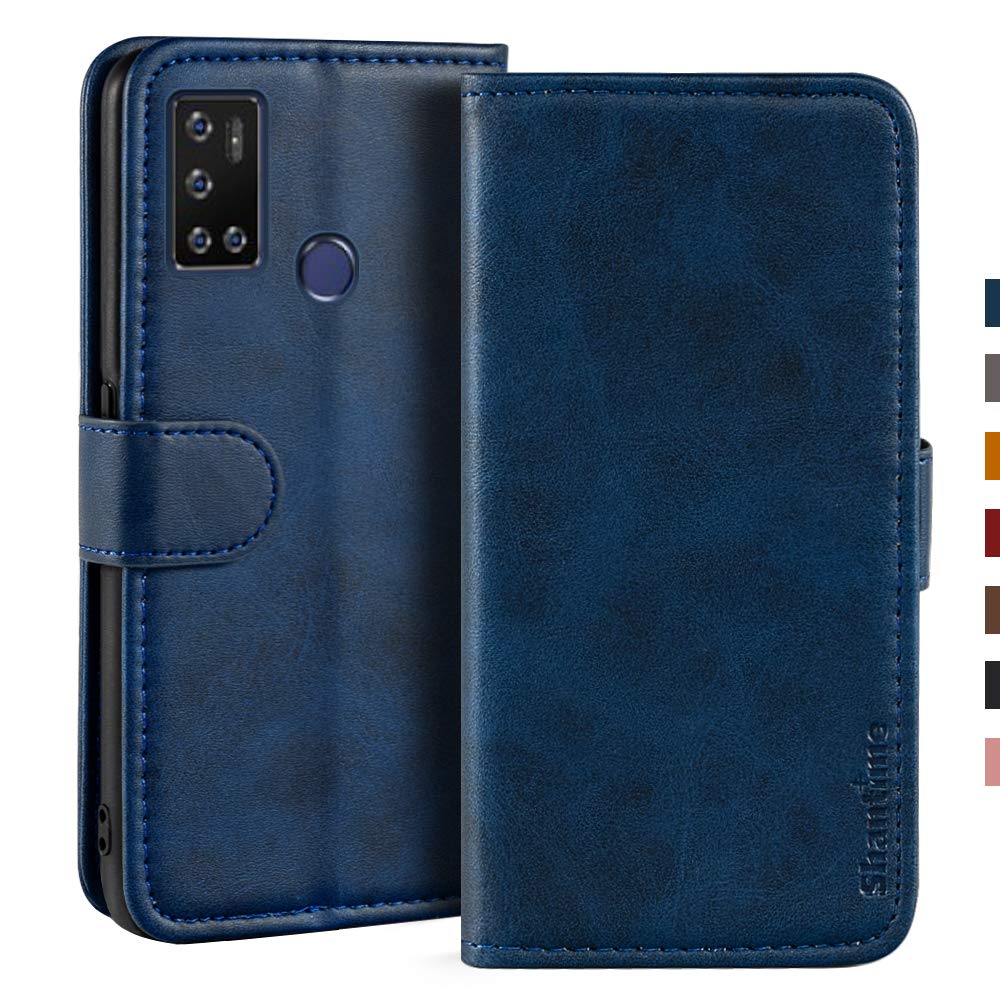Custodia Portafoglio in Pelle PU con Finitura Scamosciata Compatibile con Gigaset GS5, Flip Cover Magnetica con Tasche per Carte