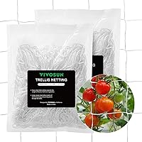 Vista 10 de VIVOSUN Red de enrejado de plantas de 5 x 30 pies, red de cultivo de poliéster resistente, red de enrejado de jardín con malla cuadrada para plantas