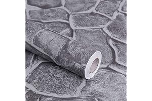 Grey Stone Papel Roca Self-Adhesive Wallpaper No.101-2 for Home